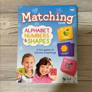 Matching Game - Alphabet, Numbers, & Shapes